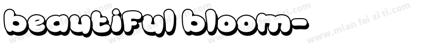 beautiful bloom字体转换